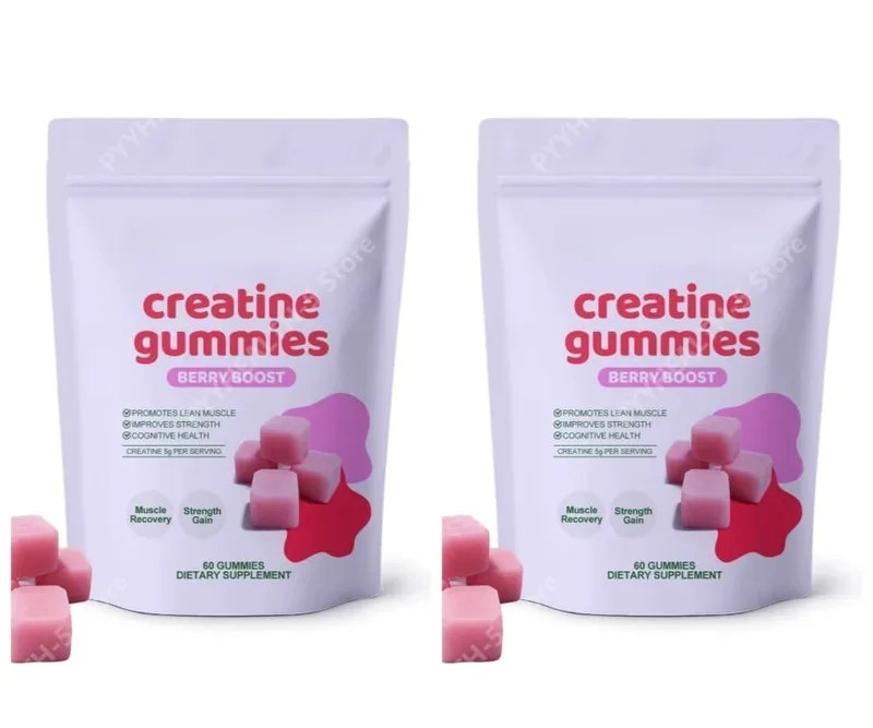 Berry Creatine Gummies Serving Monohydrate Chewable Supplement Easy Daily Intake Muscle Recovery Strength Support Muscle Growth — image 8