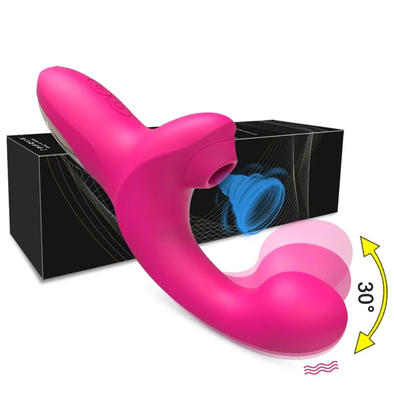 Sucking Vibrator Sex Toys for Women Vibrating Finger Massager with Suction Vibration Clitoral G Spot Stimulation Adult Products — image 1