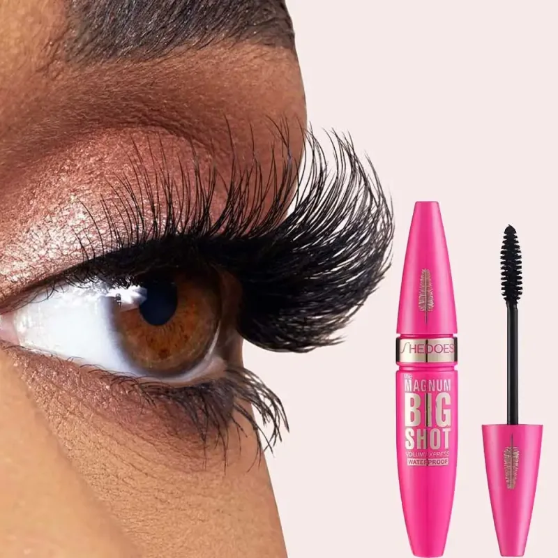Big Shot Waterproof Mascara Volume Express Curling Lash Mascara Smudge-Proof Thick Black Eyelash Makeup For Fuller Lashes — image 3