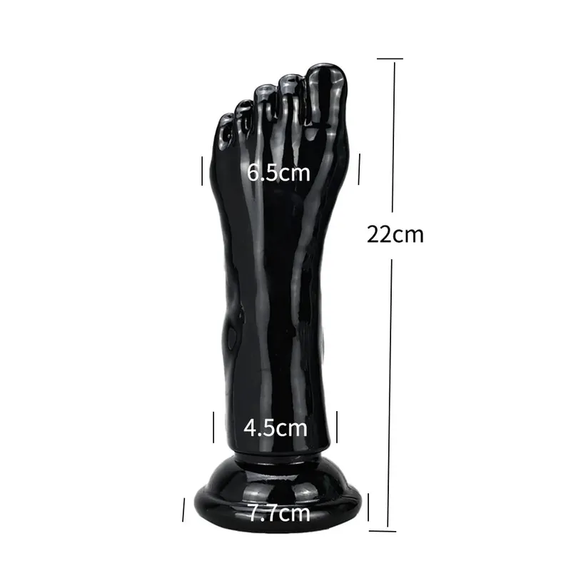 Big Feet Style Anal Plug Big Clear TPE ButtPlug Deep Masturbator Dildo Dilator Stimulator Anal Plug Adult Sex Toys For Women 18+