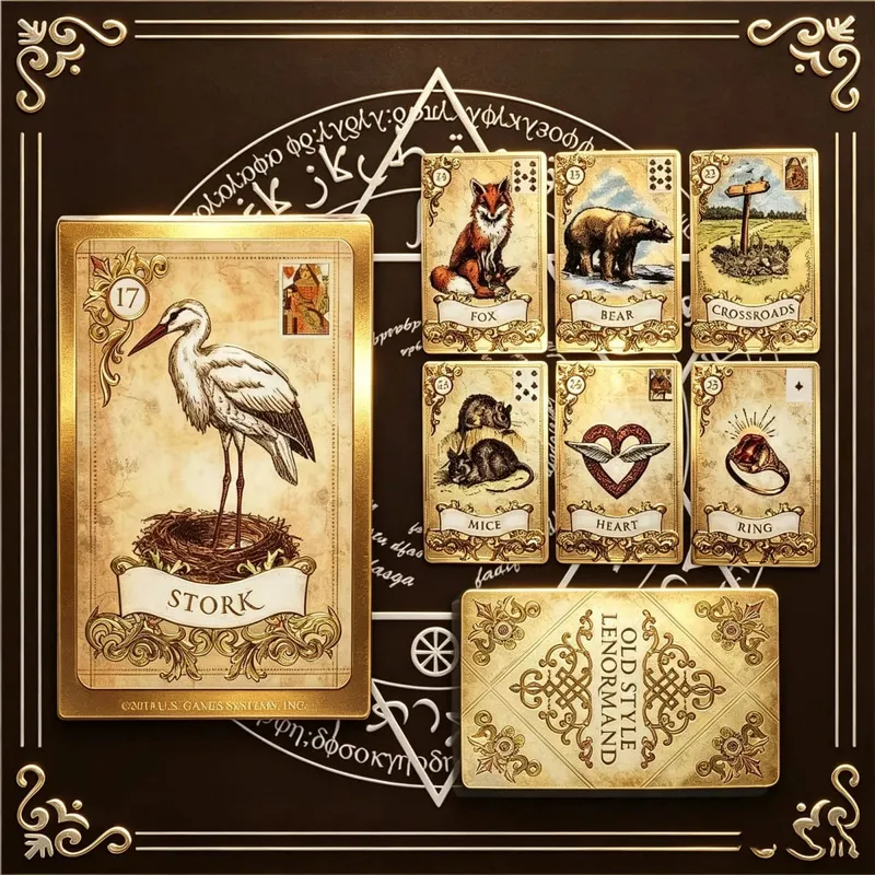 Old Style Lenormand Cards – Vintage Oracle Deck for Divination & Tabletop Games — image 4