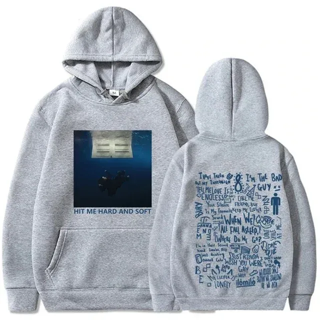 Hit Me Hard and Soft Tour Hoodie Billie Pullover Men Singer Graphic Printing Autumn Winter Fleece Sweatshirts for Fans — image 9