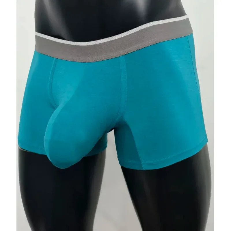 2026 Modal Masculino Boxer Shorts Grandes Bolsos Confortáveis Moda Sexy Roupa Interior — image 2