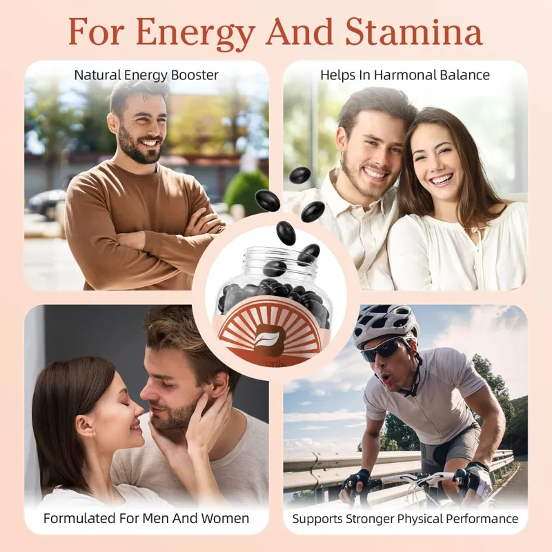 Capsule naturali di radice di maca con estratto di Ashwagandha Vegetariano per la salute degli uomini Gel morbidi Integratore energetico senza glutine