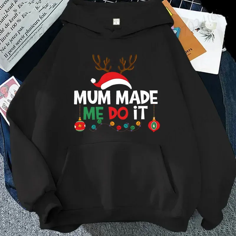 Couple Christmas Matching Hoodies Set Hindi Ako Gumagawa ng Mga Katugmang Christmas Outfits Print Sweatshirts Xmas Family Party Matching Tops — image 1