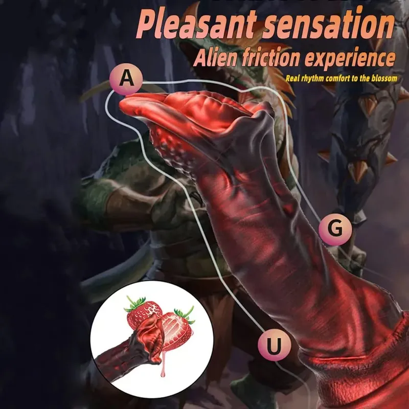 Dildo Anal Plug Man Eating Flower Suction Cup Monster Fantasy Dildo Anal Dilator G-Spot Orgasmic Stimulation Masturbator Sex Toy — image 4