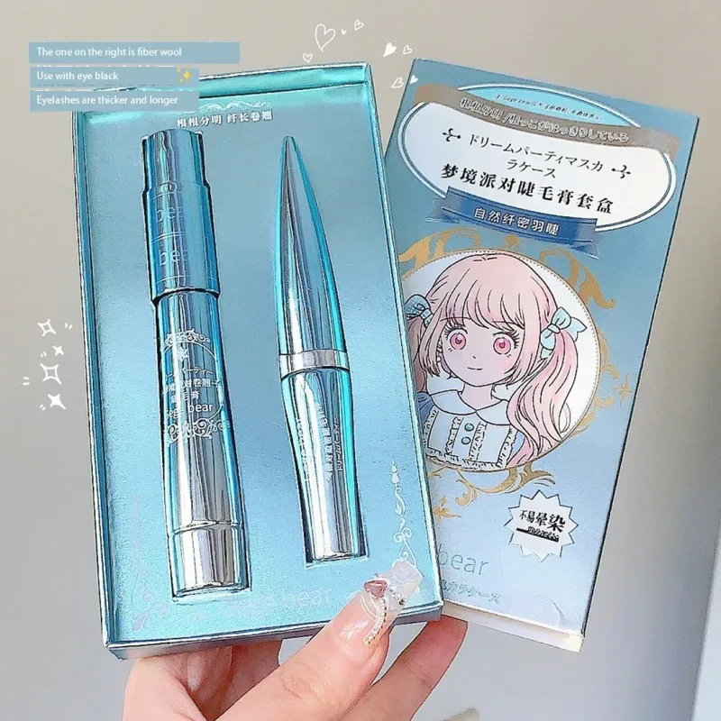 Silk Fiber Lash Mascara Hindi tinatagusan ng tubig na Pangmatagalang Extension Mga pilikmata na nagpapahaba ng Curling Mascara Black Eyelash Makeup Cosmetic — image 3