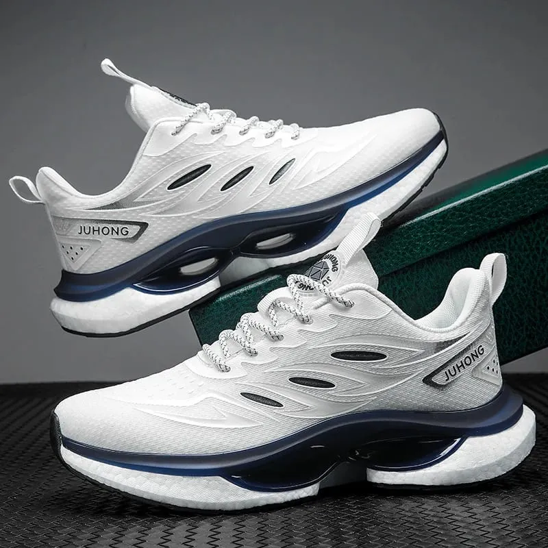 Men Lightweight Running Shoes Breathable Cushion Sport Sneakers Non‑Slip Woman Athletic Training Jogging Walking Tennis Shoes