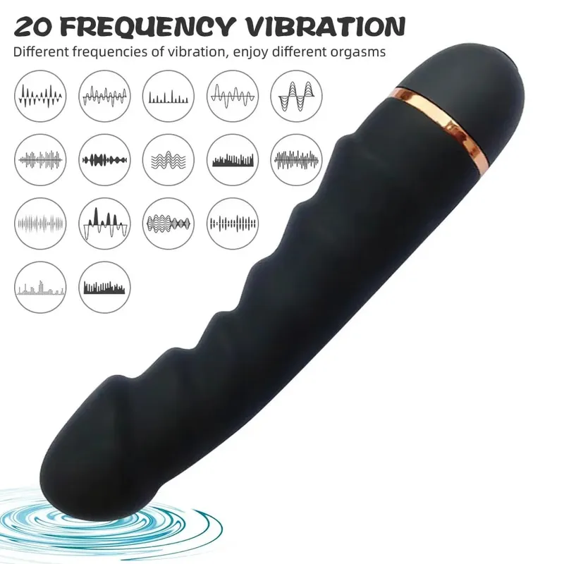 Vibrador de silicone macio com 20 modos, pênis realista, motor forte, ponto g, estimulador de clitóris, masturbador feminino, brinquedos sexuais adultos — image 2