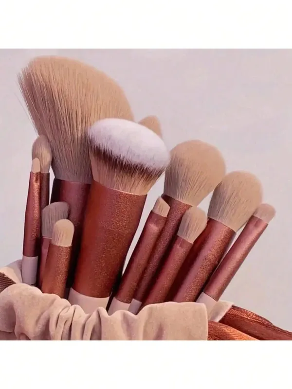 Makeup Brush Set Soft Fluffy Professional Cosmetic Foundation Powder Eyeshadow Kabuki Blending Make Up Brush Beauty Tool Makeup Sponge Storage Bag — image 3