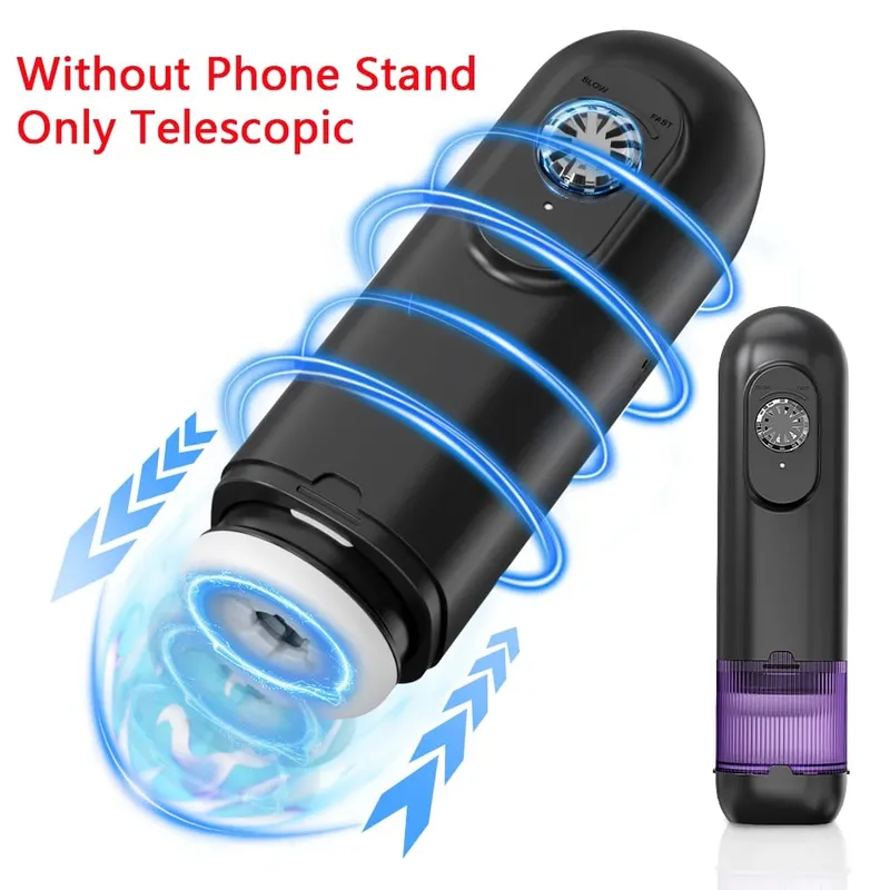 Automatic Masturbator for Men Telescopic Rotation Masturbation Cup with Handle Phone Stand Adult Goods Sex Toy for Men 18+ — image 15