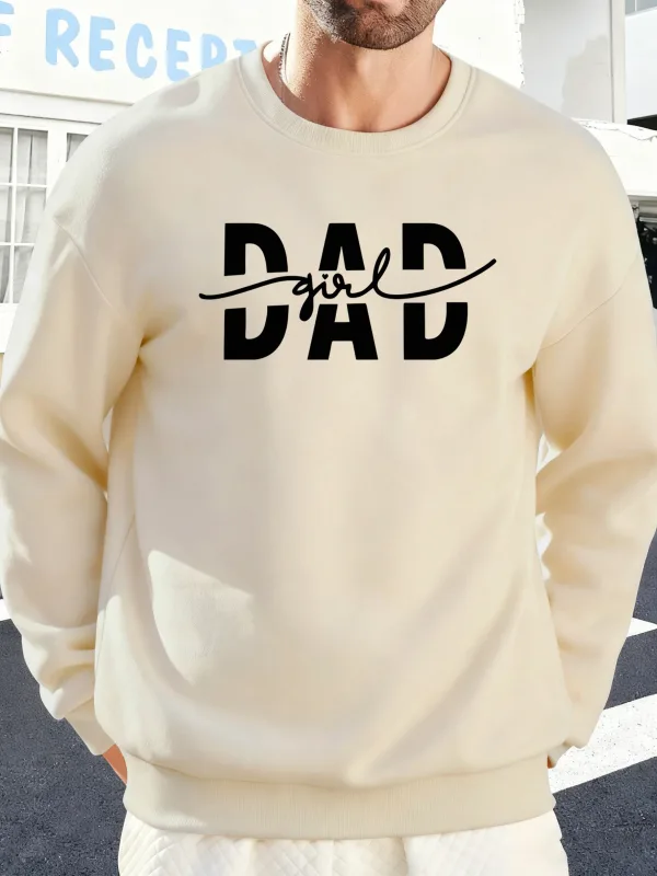 Pai menina carta criatividade impressão pulôver masculino outono quente sweatshirts oversized velo hoodies macio casual streetwear masculino — image 14