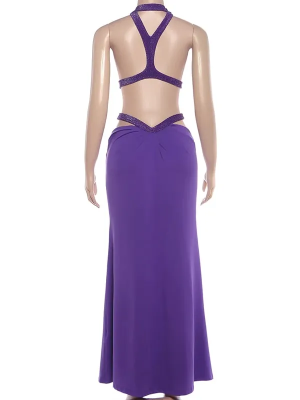 Weird Puss Elegant Backless Dress Women Y2K Patchwork Sparkle Bandage Irregular Sleeveless Sexy Beach Vacation Hottie Vestidos — image 6