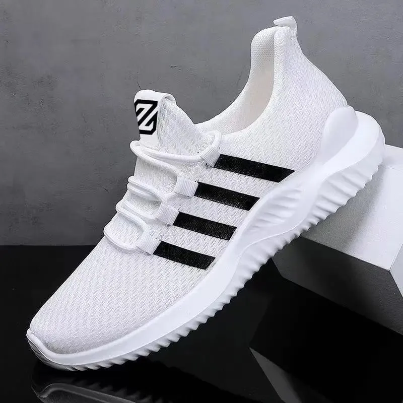 New 2025 Men's Sports Shoes Comfortable Casual Fashionable Breathable Low Top Flat Heel Lace-Up Running Shoes for Men — image 4