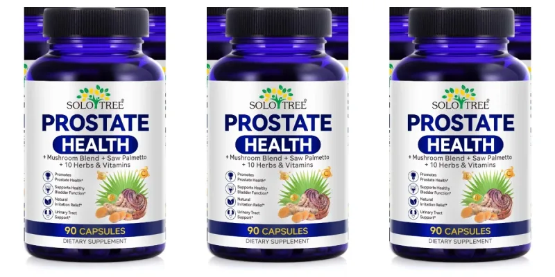 Cápsulas de saúde da próstata Saw Palmetto Reishi Urtiga Cúrcuma para bexiga urinária bem-estar e suporte de fluxo masculino 90 contagens — image 10