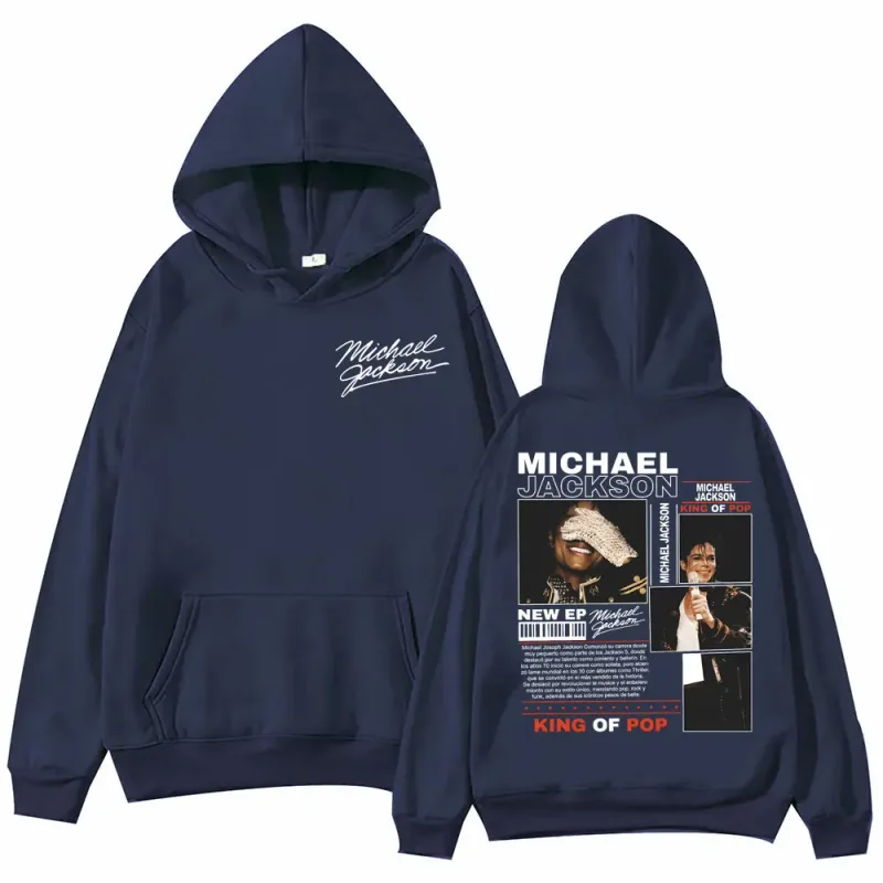 Rock Singer Michael Jackson Merch Hoodies Men Women Fashion Vintage Hooded Sweatshirts High Quality Fleece Oversized Pullovers — image 3