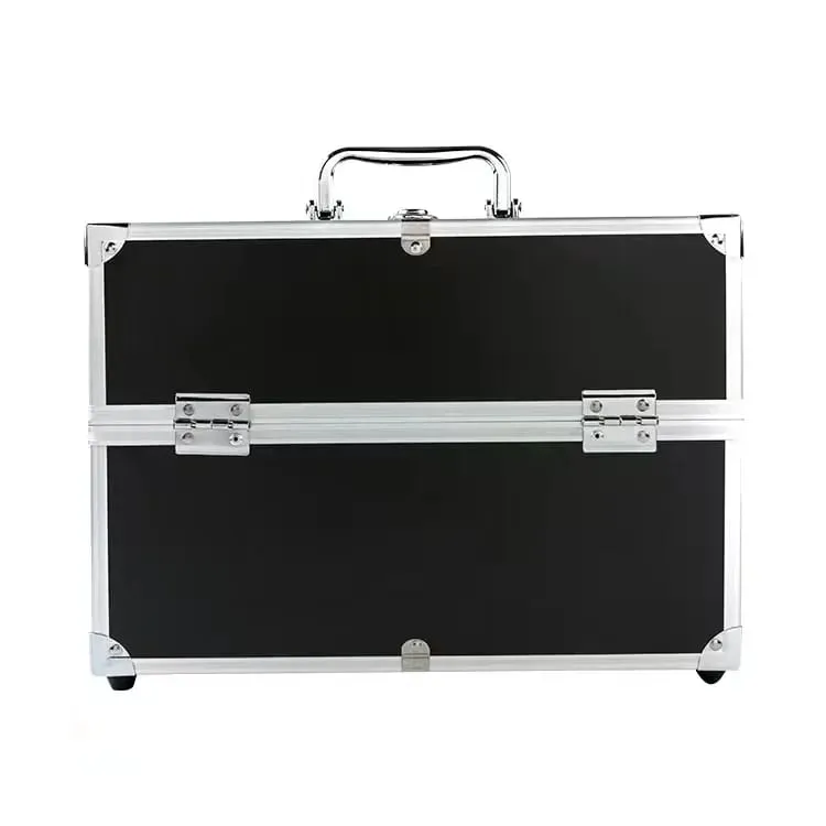 Professional Aluminum Alloy Cosmetic Case Large Capacity Multi-layer Portable Storage Box For Nail Tattoo Makeup Beauty Supplies — image 9