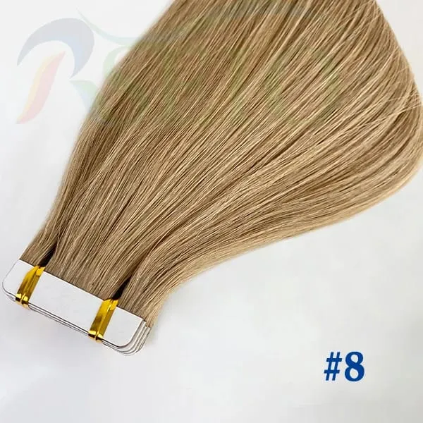 Tape In Hair Extensions Human Hair 100% Really Natural Hair Tape Ins Invisible Soft 16"-26" Black Brown Blonde For Salon — image 8