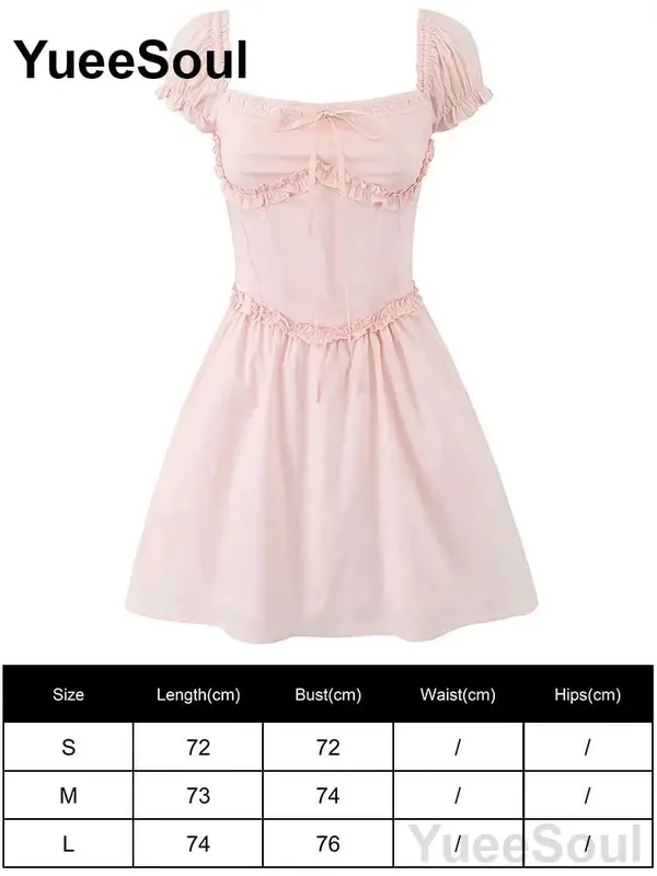 Pink Women's Dress Elegant Evening Birthday Party Female Dresses 2026 Summer New Sweet Cute Y2K Casual High Street Lolita Dress — image 37