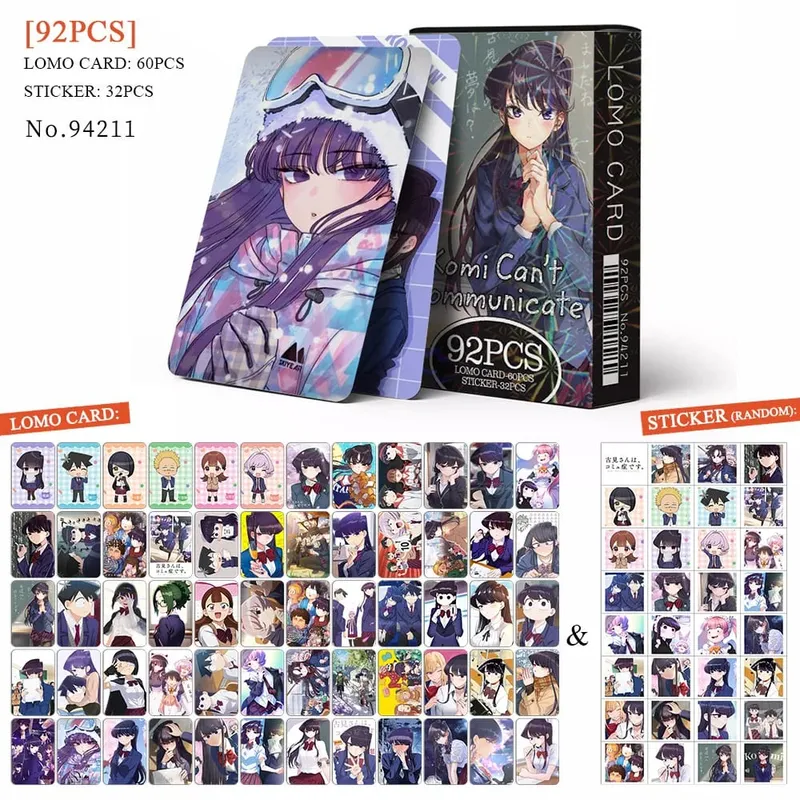 Tarjeta postal de Anime Attack on Titan Lomo, juguete Haikyuu boticario diarios Honkai Star Rail, tarjetas de colección con pegatinas de regalo — image 24