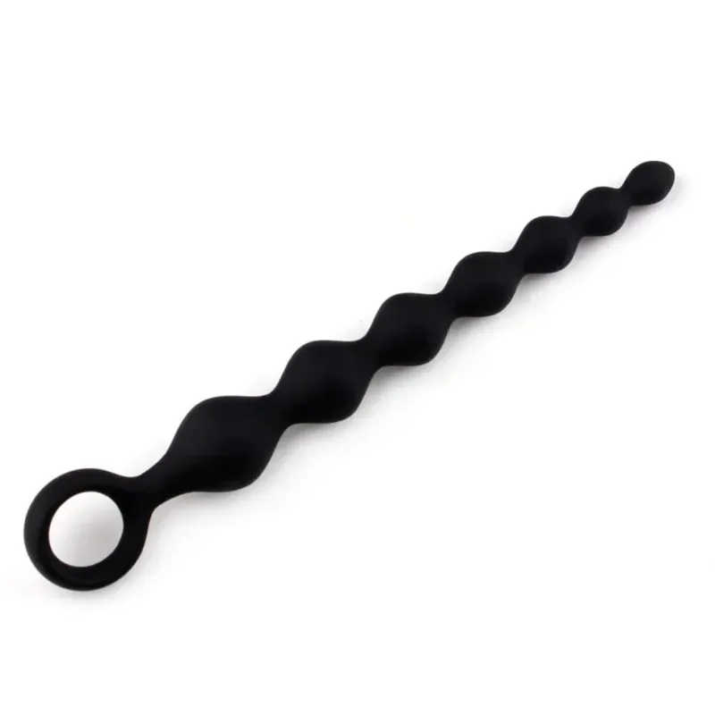 Soft Silicone Anal Ball Plug Prostate Stimulator Butt Beads Plug With Pull Ring Adults Flirt Sex Toys for Women Men Couples Gay — image 5