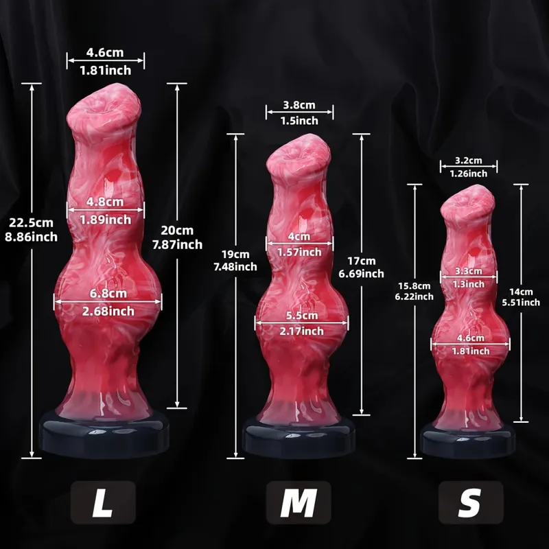 Monster Dog Knot anal dildo silicone dog knot dildo for women with strong suction cup for men and women Adult Sex Toys products