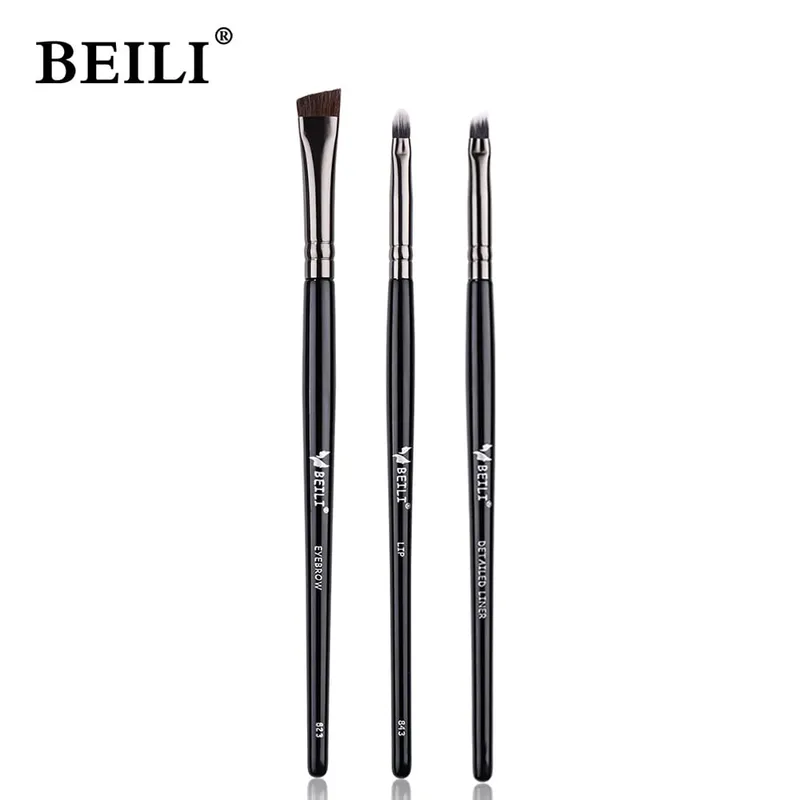 Natural Eye Makeup Brushes Set Eyeshadow Brush Eyebrow Contour Eyeliner Brush Women Eyes Cosmetic Blending Detail Make Up Tools — image 8