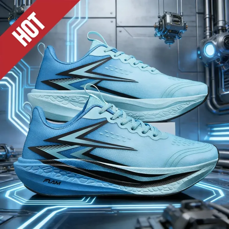 Men Women Carbon Plate Marathon Running Shoes Breathable Lightweight Non-Slip Racing Training Sports Athletic Sneakers — image 5