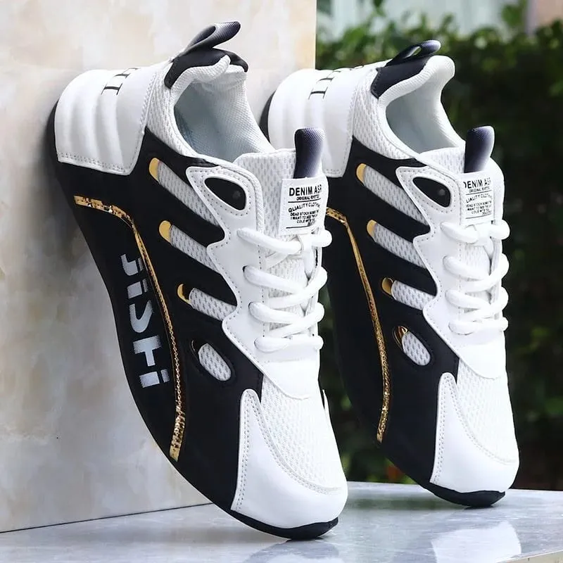 Novedad de verano, zapatos transpirables para hombre, Zapatillas ligeras antiolor para correr para hombre, zapatos vulcanizados con cordones, Zapatillas versátiles 39-47 — image 2