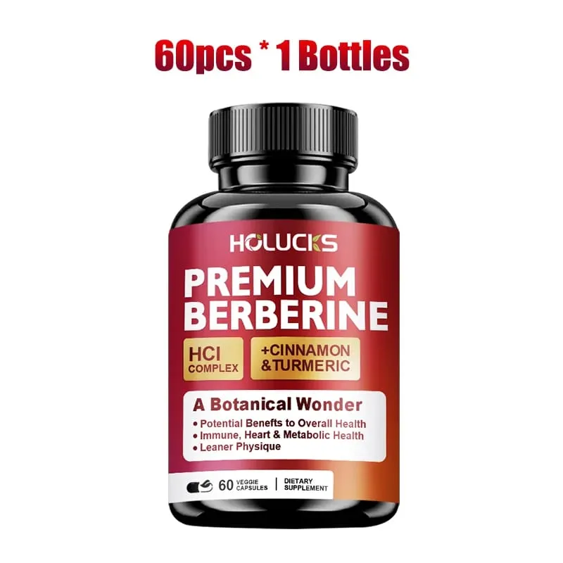 Cápsulas de berberina suportam açúcar no sangue, coração, metabólico, digestivo, saúde, gerenciamento de peso, desintoxicação do fígado, antioxidante imunológico — image 6
