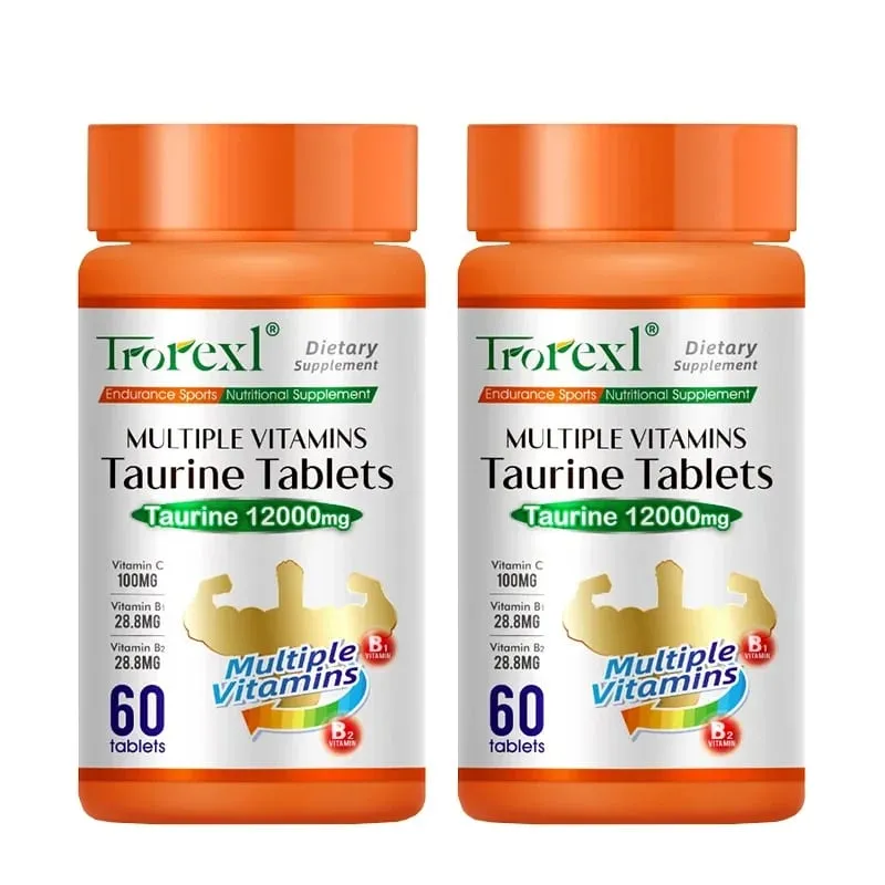 Organic Taurine Pills - 60 Tablets 100% Pure Non-GMo Supports Reproductive Health Natural Energizer — image 7