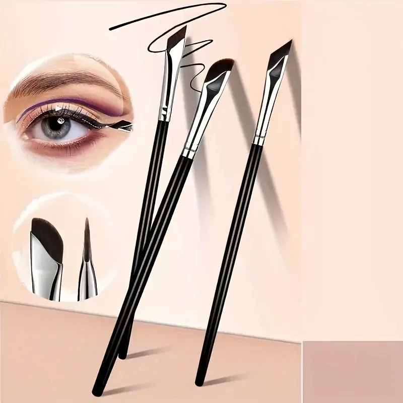 5pc Eyeliner Brush Set with Tilted Fine Blade Suitable for Precise Application - Suitable for All Skin Types Makeup Brushes Set — image 4
