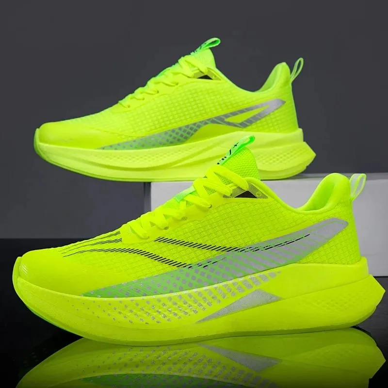 Carbon Plate Running Shoes Men Casual Marathon Athletic Sports Outdoor Travel Breathable Lightweight Comfortable Women Sneakers — image 7