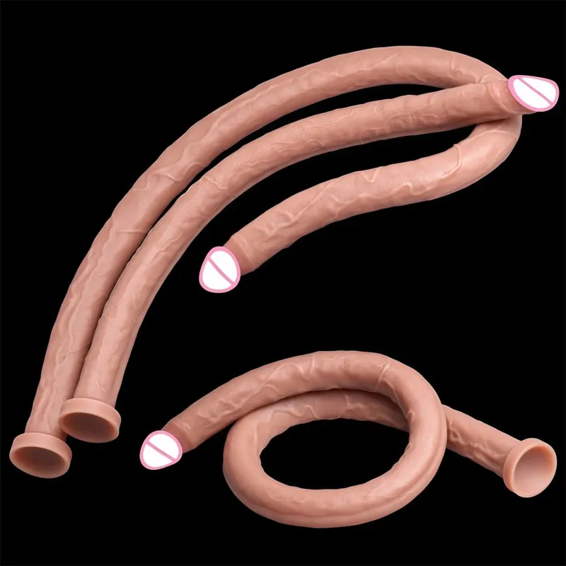 16.73 Inch Flesh Extra Long Dildo Women Realistic Sex Toys Soft Silicone Huge Dildo Strong Suction Cup Large Dildo for Women/Men — image 1