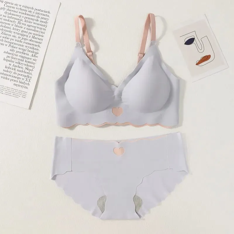 Women Push Up Bra at Panties Set Non-wire Bra Sexy Lingerie Set Low Waist Briefs Pambabaeng Kumportable Underwear Set Pambabae Intimates — image 8