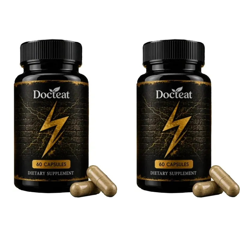 Docteat Men's Energy & Vitality Capsules with B6 D3 Zinc Ashwagandha L-Citrulline Panax Ginseng Daily Support 60 Capsules — image 8