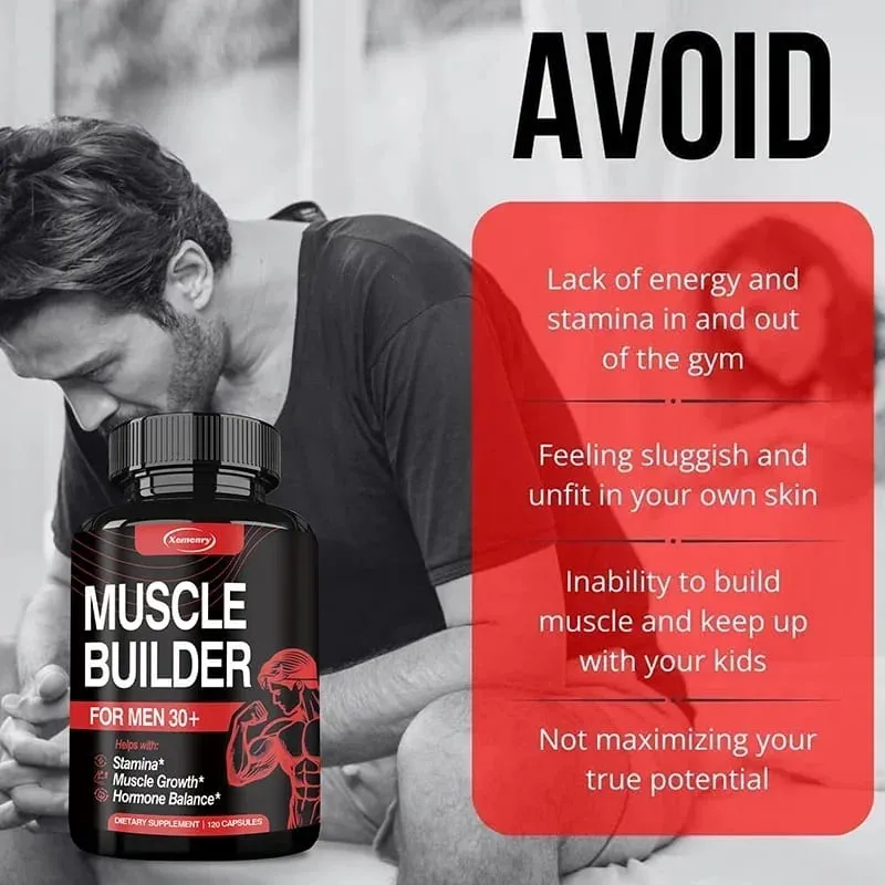 Muscle Builder Supplement - Hormone Balance Muscle Growth and Strength Promote Metabolism Improve Athletic Performance — image 5
