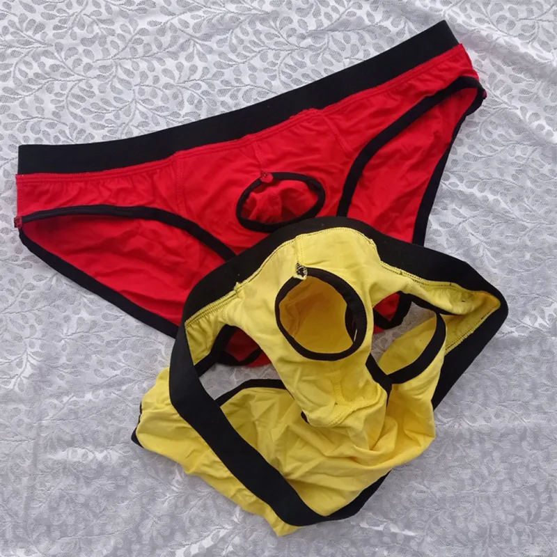 Helt nya herrtrosor Trosor Underkläder Bomullsblandning Elastisk Låg midja Man M~2XL Påse Stretchig Sommar Alla årstider — image 10