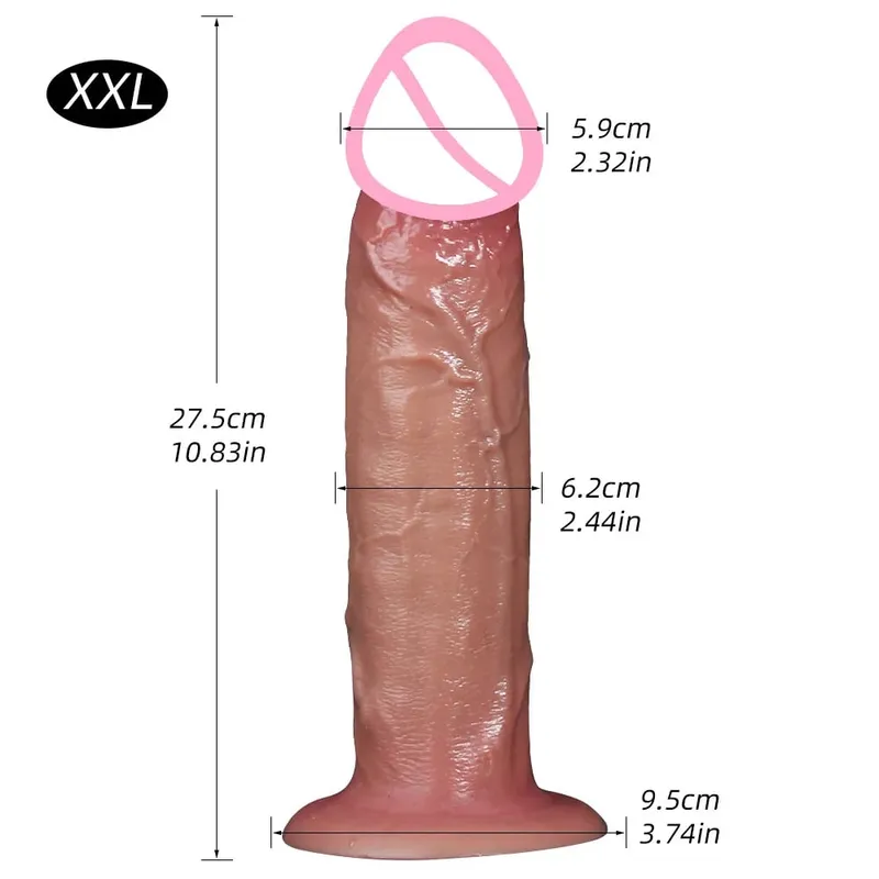 5 Sizes Realistic Dildo Sex Toys for Women Soft Huge Penis Suction Cup Thick Anal Dildo Adult Masturbator Cock Dick Butt Plug
