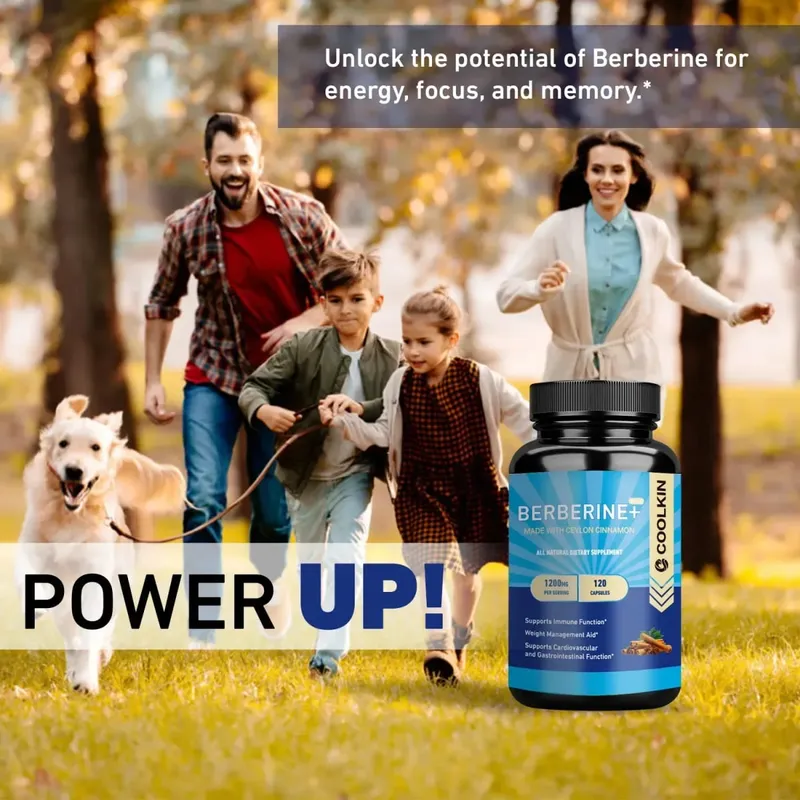 Premium Berberine HCl 1200 Mg Plus Organic Ceylon Cinnamon - Suplemen Pengurusan Berat Sokongan Sistem Imun — image 6
