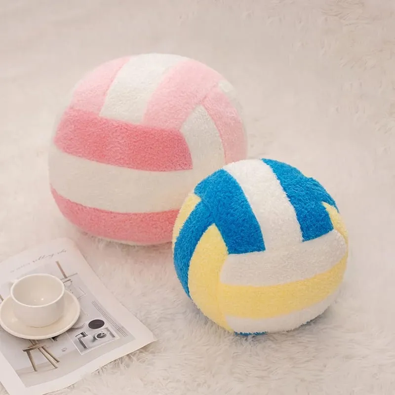 20/24cm Volleyball Sport Ball Plush Pillow Stuffed Interactive Indoor Home Game Prop Plushie Decor Gift — image 4