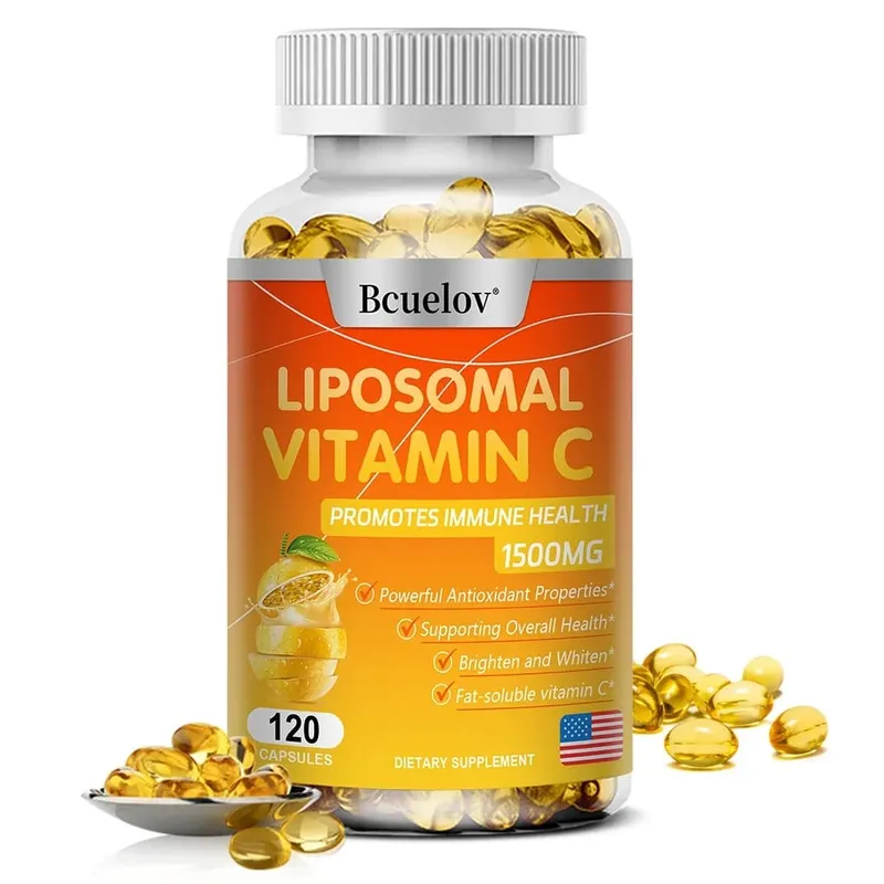 Liposomal Vitamin C Capsules Makapangyarihang Antioxidant Nagtataguyod ng Collagen Production Sinusuportahan ang Kalusugan ng Balat 1500mg — image 8