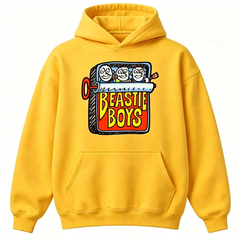 Beastie Boys Hip Hop Musik Vintage Design Luvtröja herr Höst Vinter Casual Damtröja med luva Unisex bomullsrock Topp — image 8
