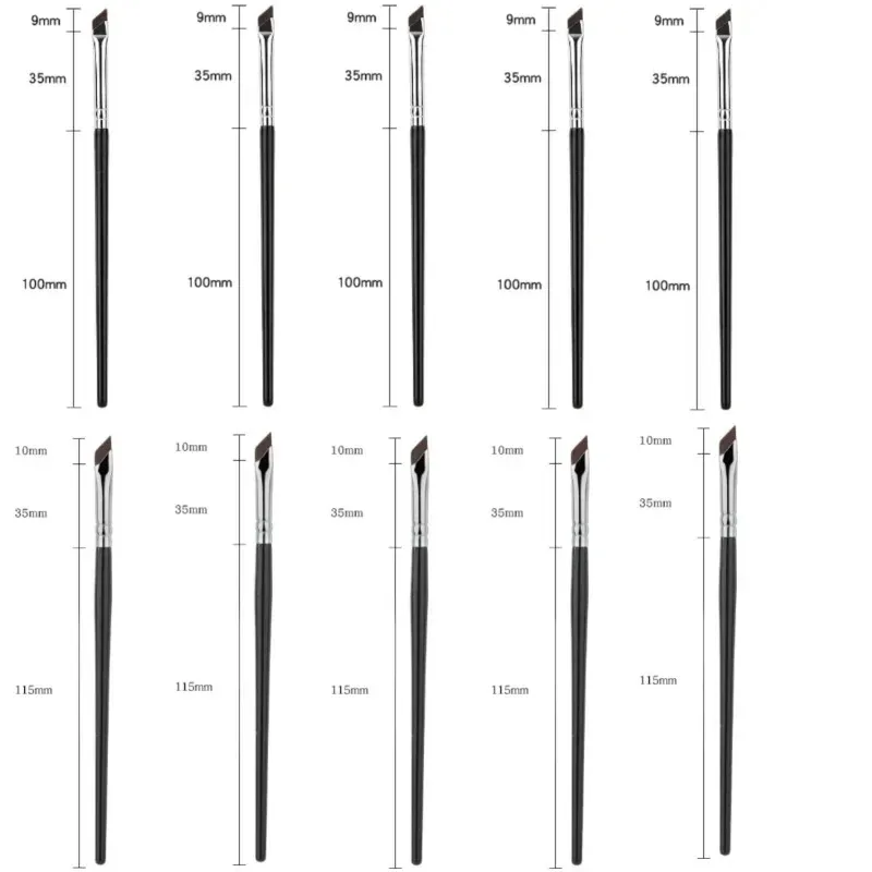 1-16pcs Upgrade Blade Eyeliner Brush Ultra Thin Fine Angle Flat Eyebrow Brush Liner Brow Place Makeup Brush Precise Detail Brush — image 18