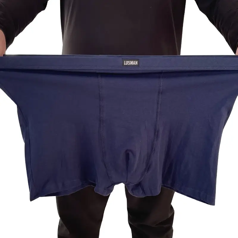 90-200kg boxers masculinos plus size roupa íntima tecido de algodão completo de alta qualidade — image 9