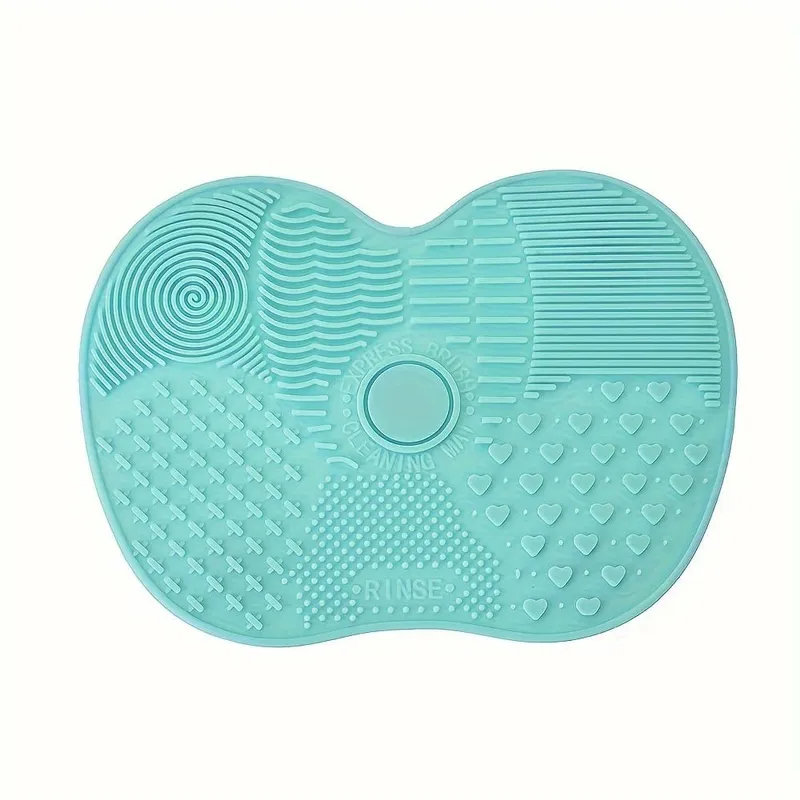 Silicone Apple-Shaped Makeup Brush Cleaning Mat With Suction Cup Deeply Cleans Makeup Brushes Making Brushes Fluffy And Soft — image 9