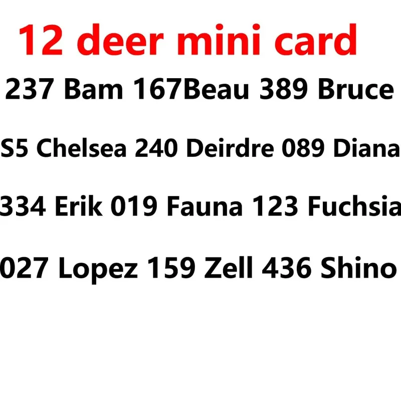 Tarjeta de enlace serie 1 a serie 5 Sanrio S1 a S6 tarjeta NTAG215 NFC Impresión de tarjeta animal trabajo para interruptor NS