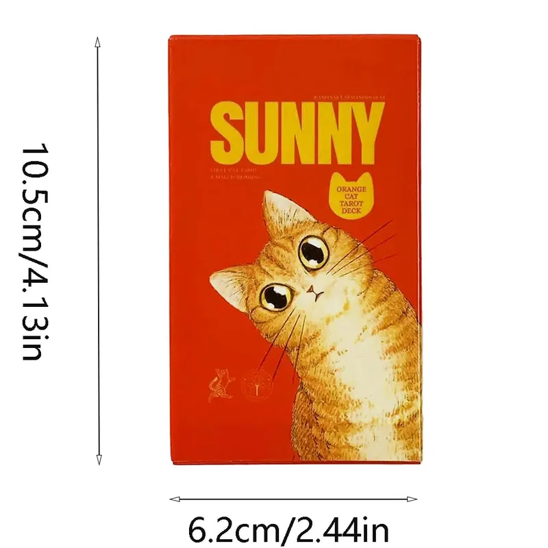 Sunny Cat Tarot Cards Fortune‑Telling Cards Game Spiritual Guidance Divination Cards Cute Witchcraft Gift for Women & Cat Lovers — image 6