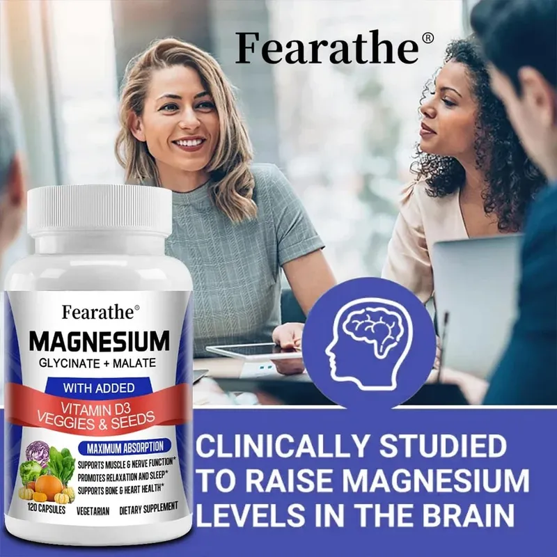 Magnesium Malate + Magnesium Glycinate Help Boost Immunity Promote Joint and Bone Marrow Health and Improve Sleep Quality — image 1