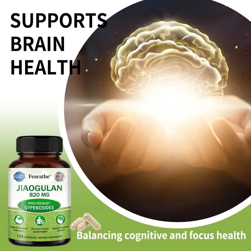 Jiaogulan Extract Supplement High Concentration Relieves Stress Regulates Metabolism Non-GMO Gluten-free 120 Capsules — image 4